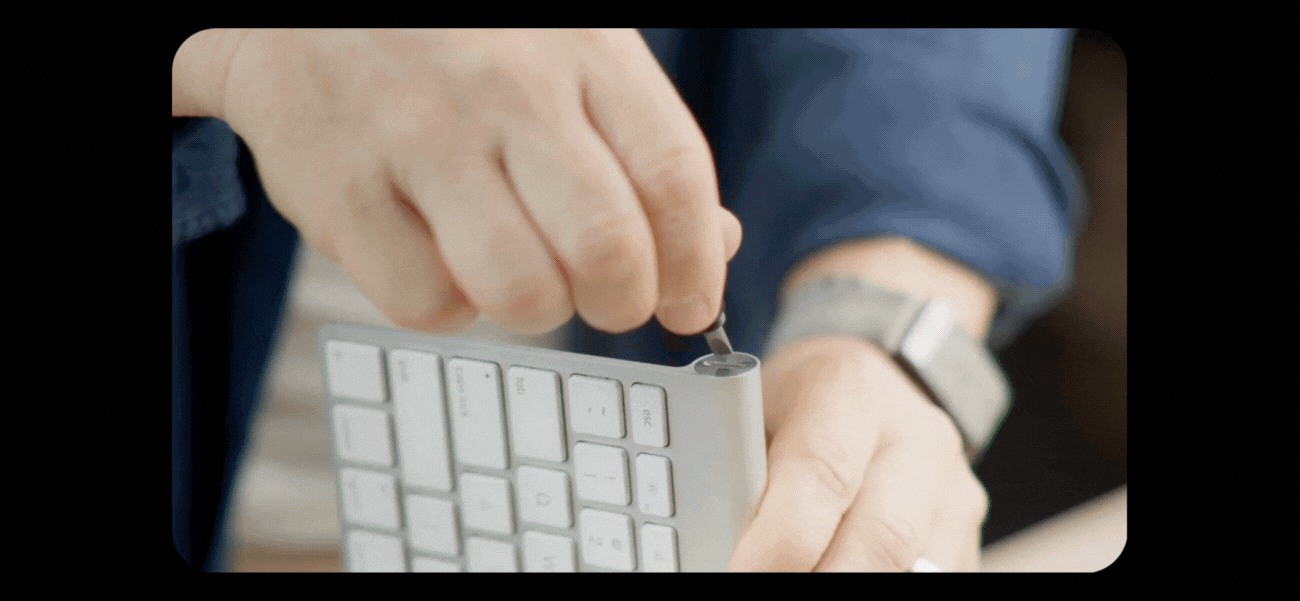 Keychain Companion in use